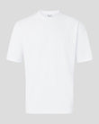 White t-shirt on a light gray background