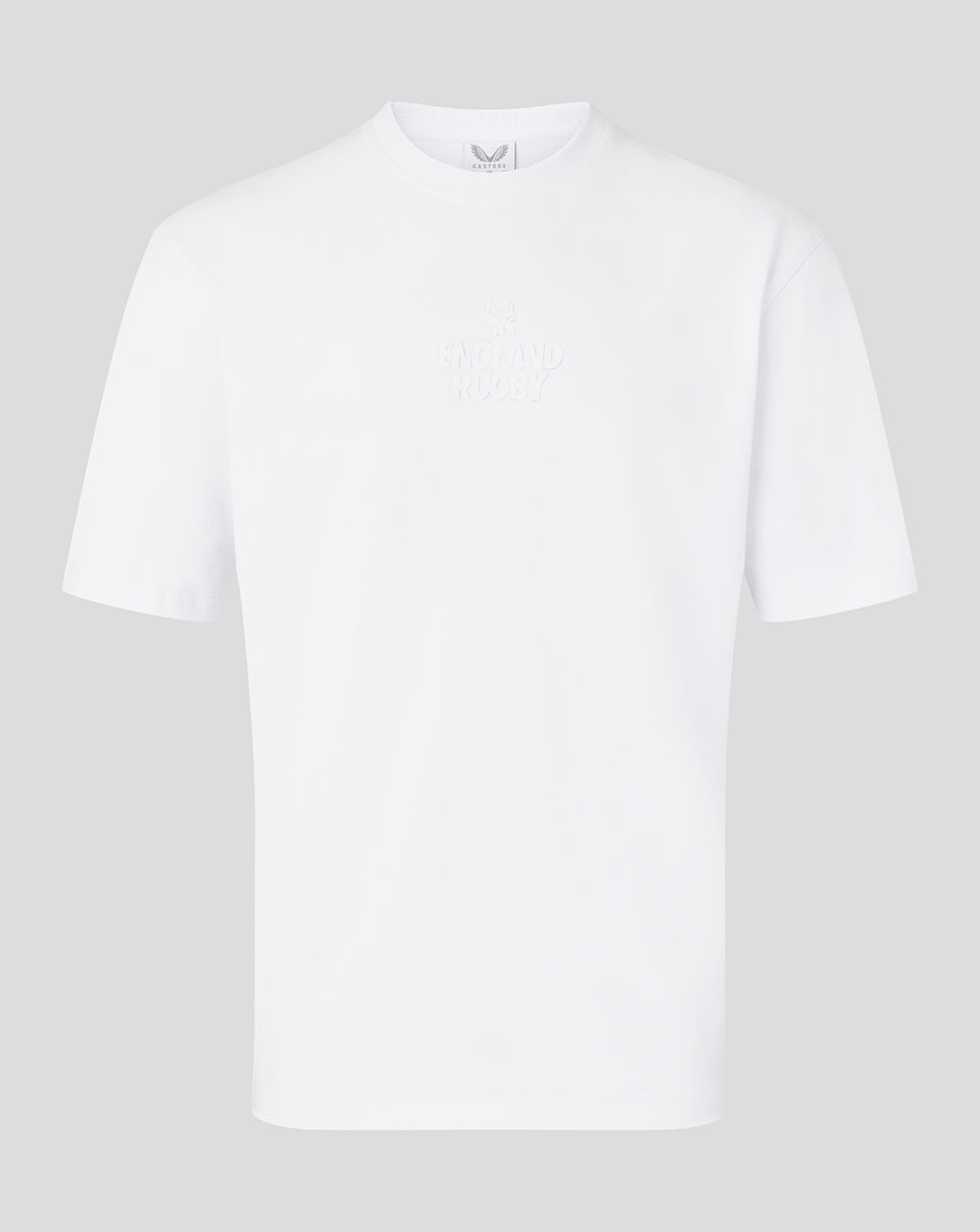 England Rugby x Undefeated x Castore Unisex T-Shirt – Weiss - Weiss