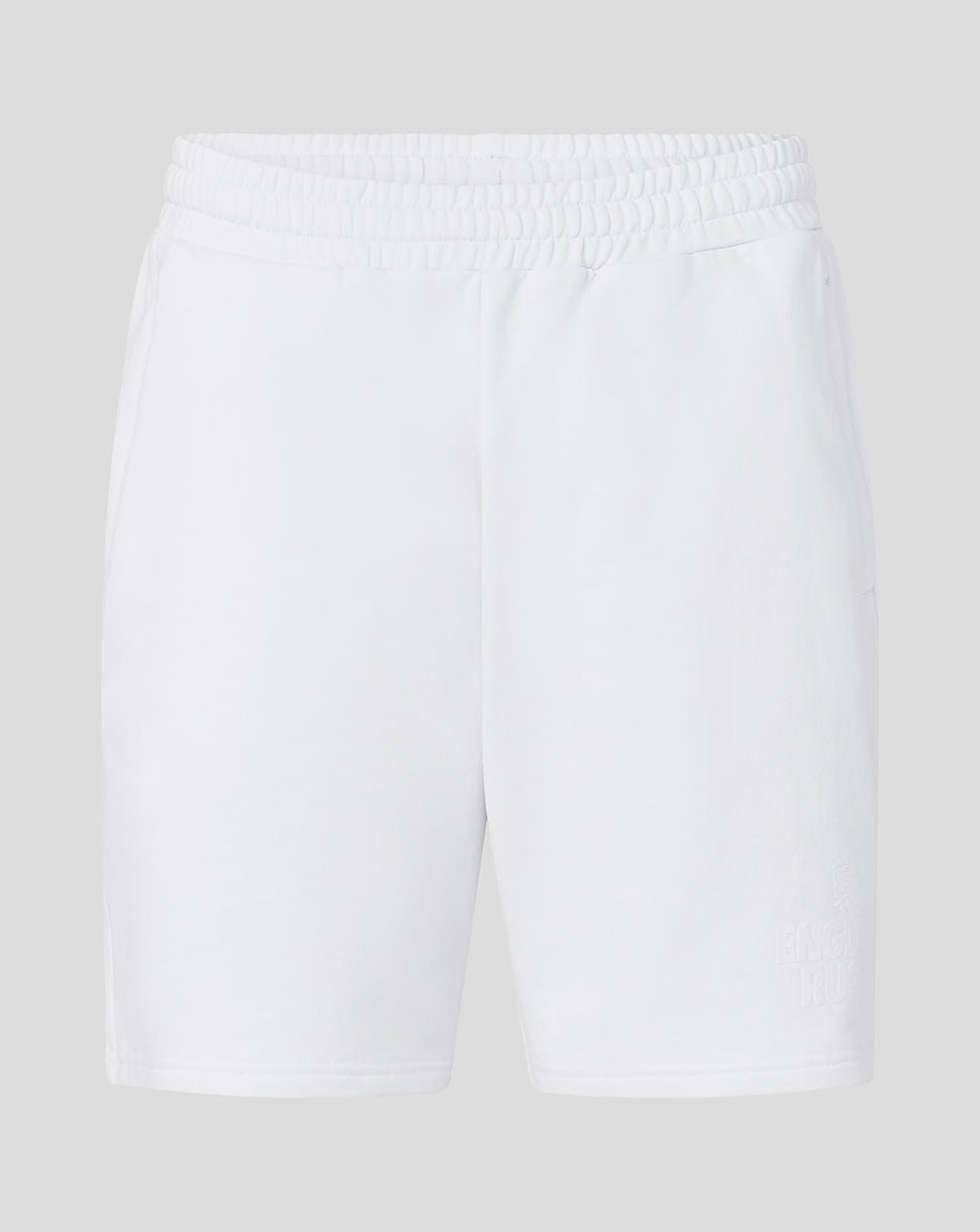 White shorts on a light gray background