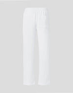 White pants on a light gray background