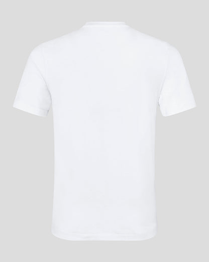 Leicester Tigers Unisex 25/26 Varsity 1880 Short Sleeve T-Shirt - White
