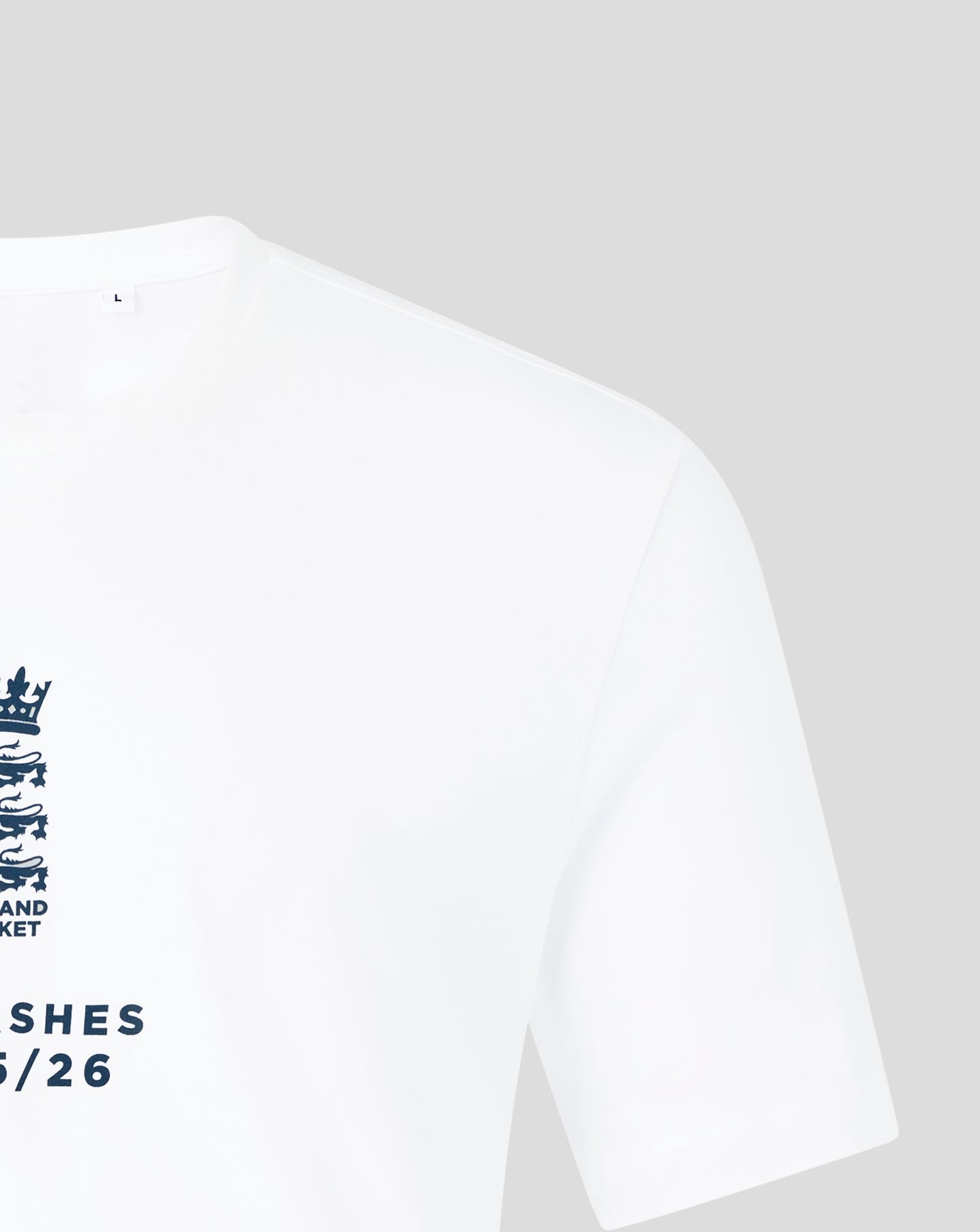 England Cricket Unisex 25/26 Essentials Ashes T-Shirt - White