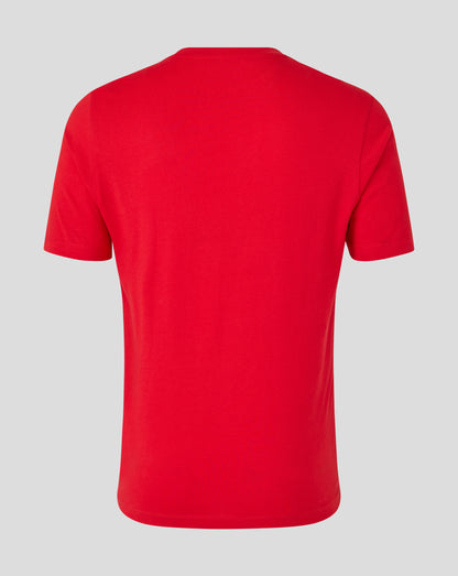 England Cricket Unisex 25/26 Essentials Ashes T-Shirt - Red