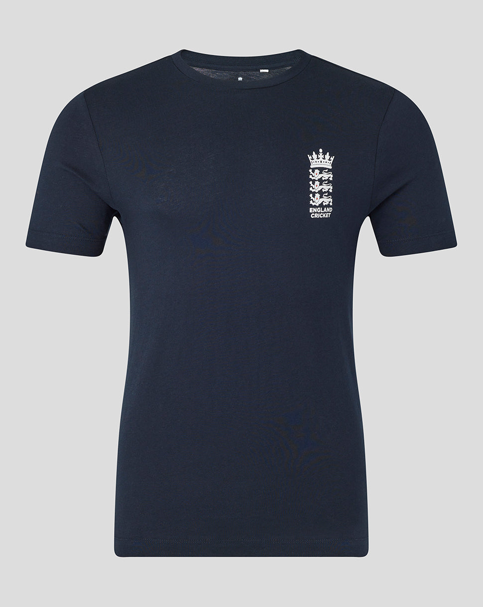England Cricket Unisex 25/26 Ashes Tour T-Shirt - Navy