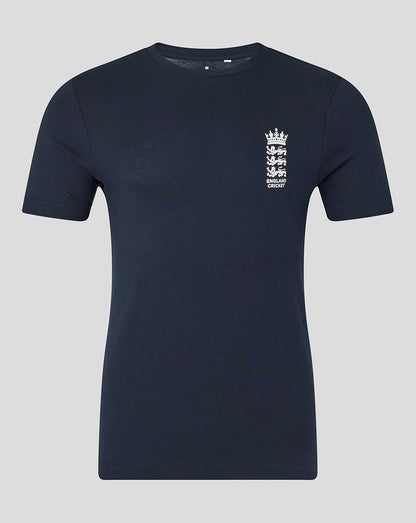 England Cricket Unisex 25/26 Ashes Tour T-Shirt - Navy