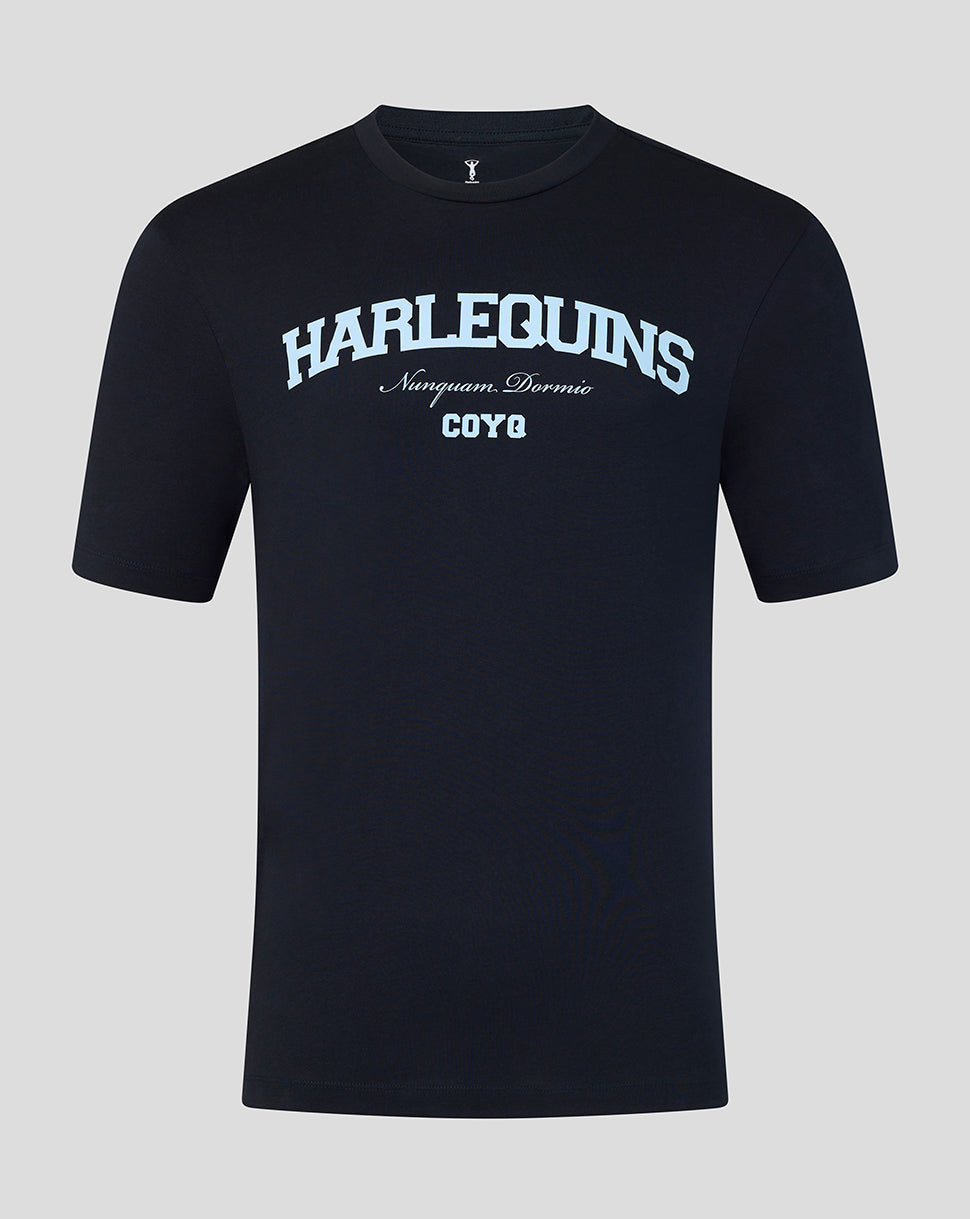 Harlequins Unisex 25/26 Varsity T-Shirt - Navy