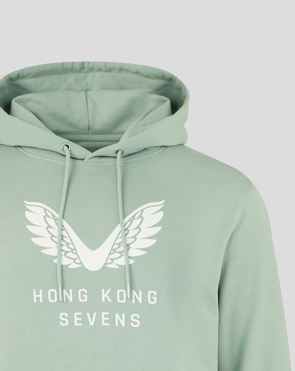 Hong Kong China Rugby Unisex 2026 HK7s Big Wings Hoodie - Aloe