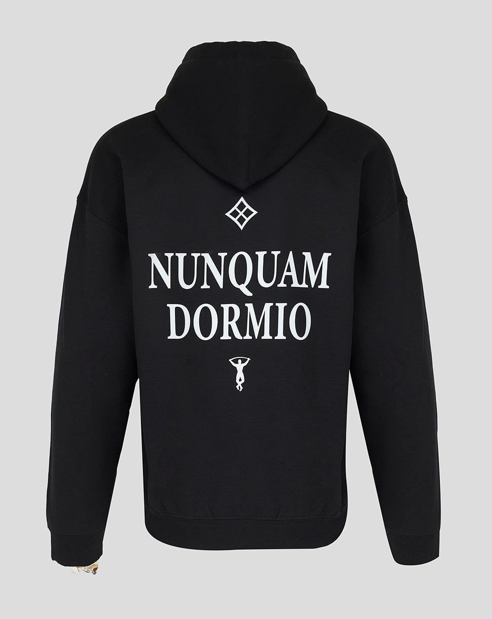 Harlequins Unisex 25/26 Nunquam Dormio Hoodie - Black - Black