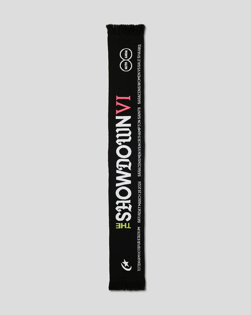 Saracens Unisex 2026 Showdown VI Scarf - Black - Black