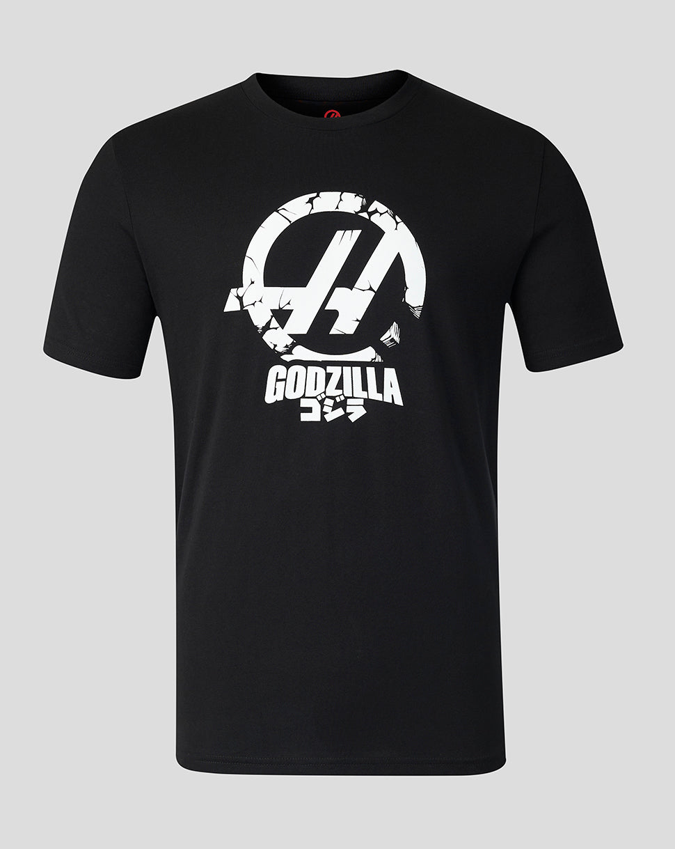 Unisex Godzilla Comic X Haas T-Shirt - Black - Black