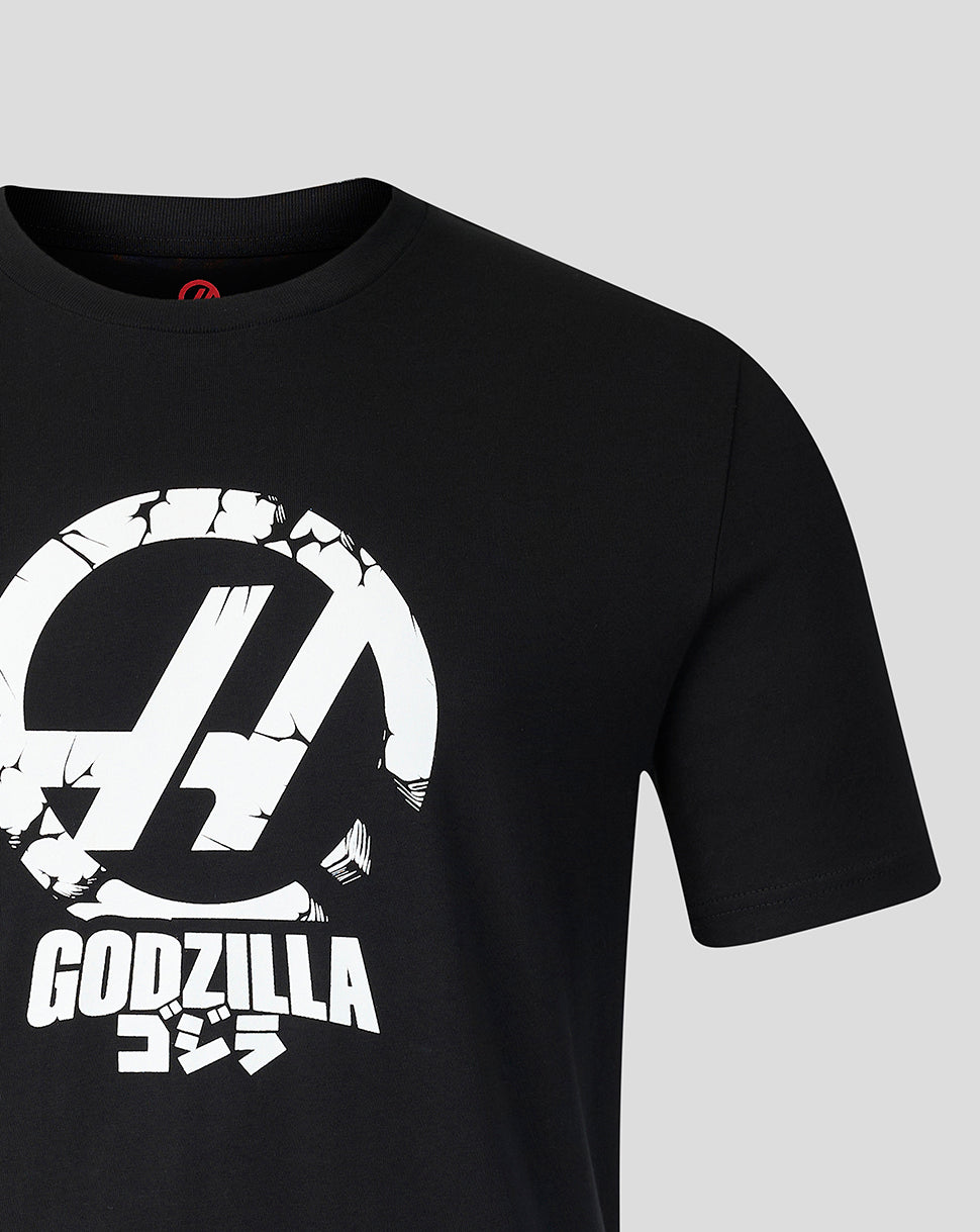 Unisex Godzilla Comic X Haas T-Shirt - Black - Black