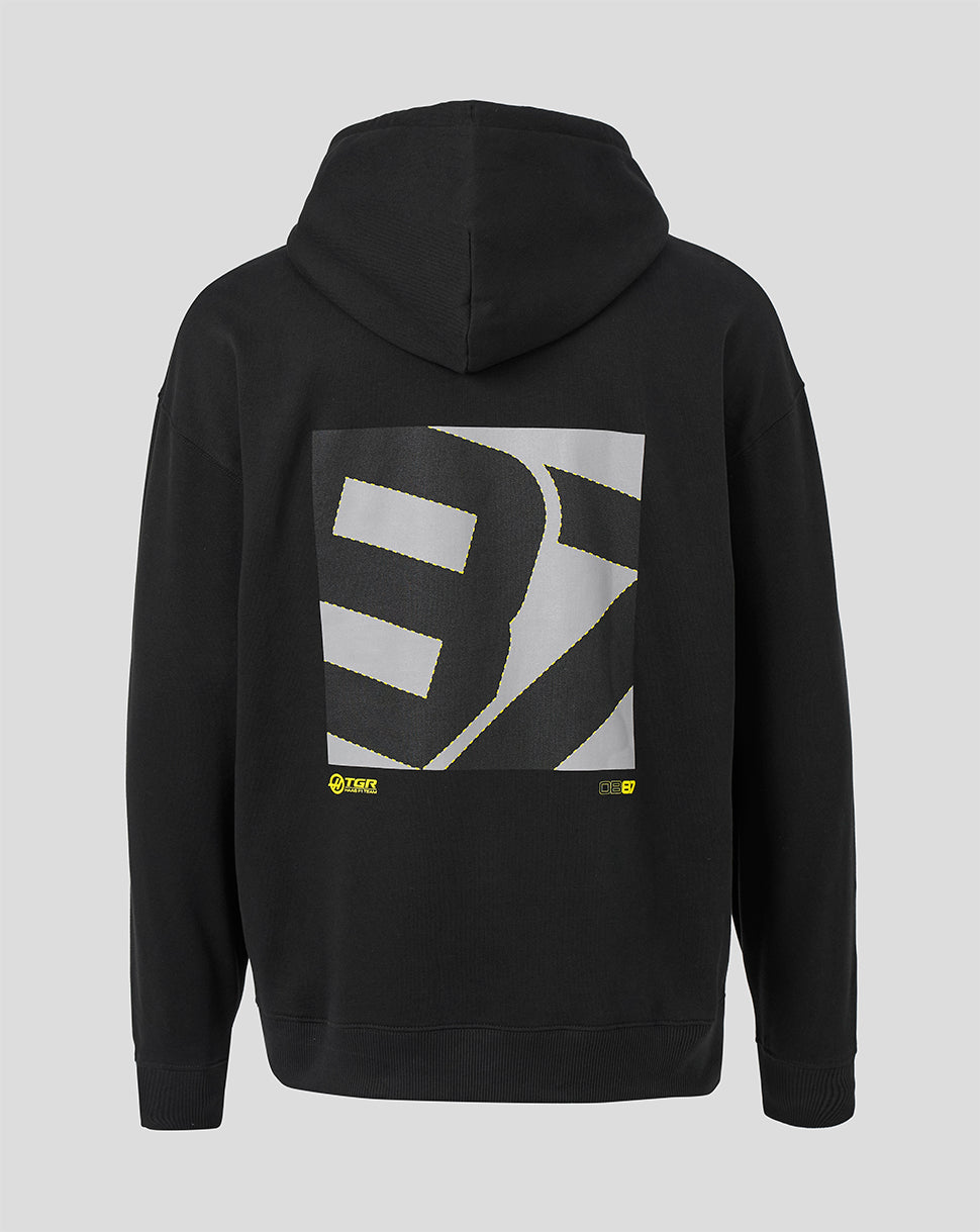 Official Haas Team Unisex Ollie Bearman Hoodie - Black - Black