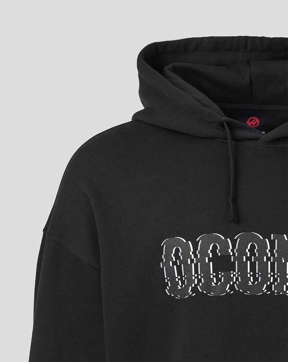 Official Haas Team Unisex Esteban Ocon Hoodie – Zwart - Zwart