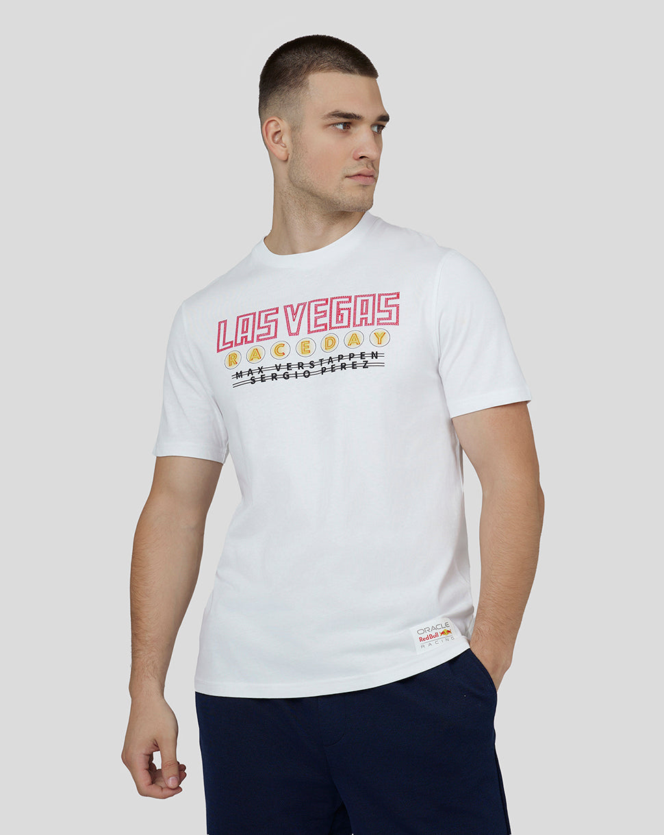 Oracle Red Bull Racing Unisex Kurzarm-T-Shirt Las Vegas – Weiss - Weiss