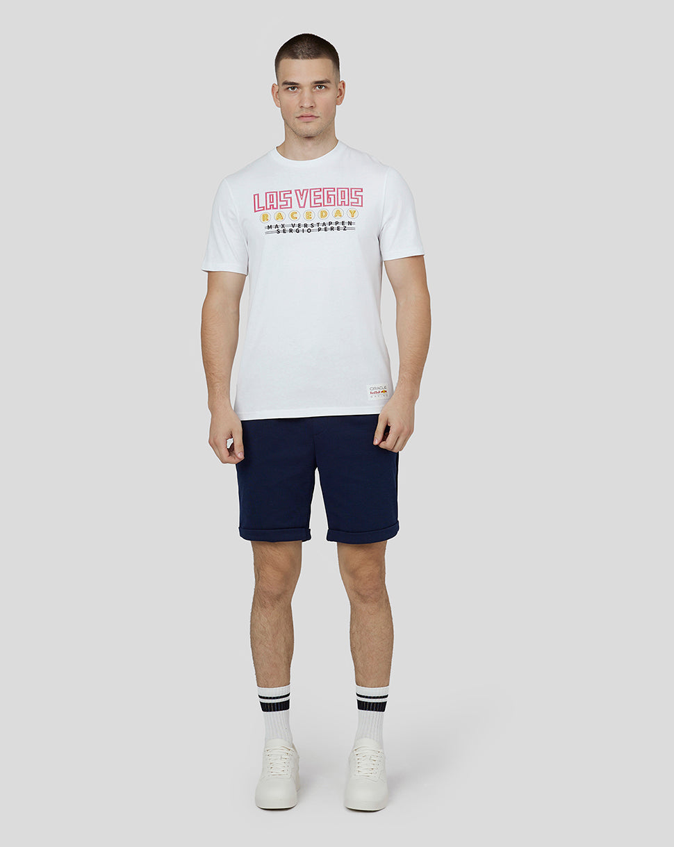 Oracle Red Bull Racing Unisex Short Sleeve T-Shirt Las Vegas - White