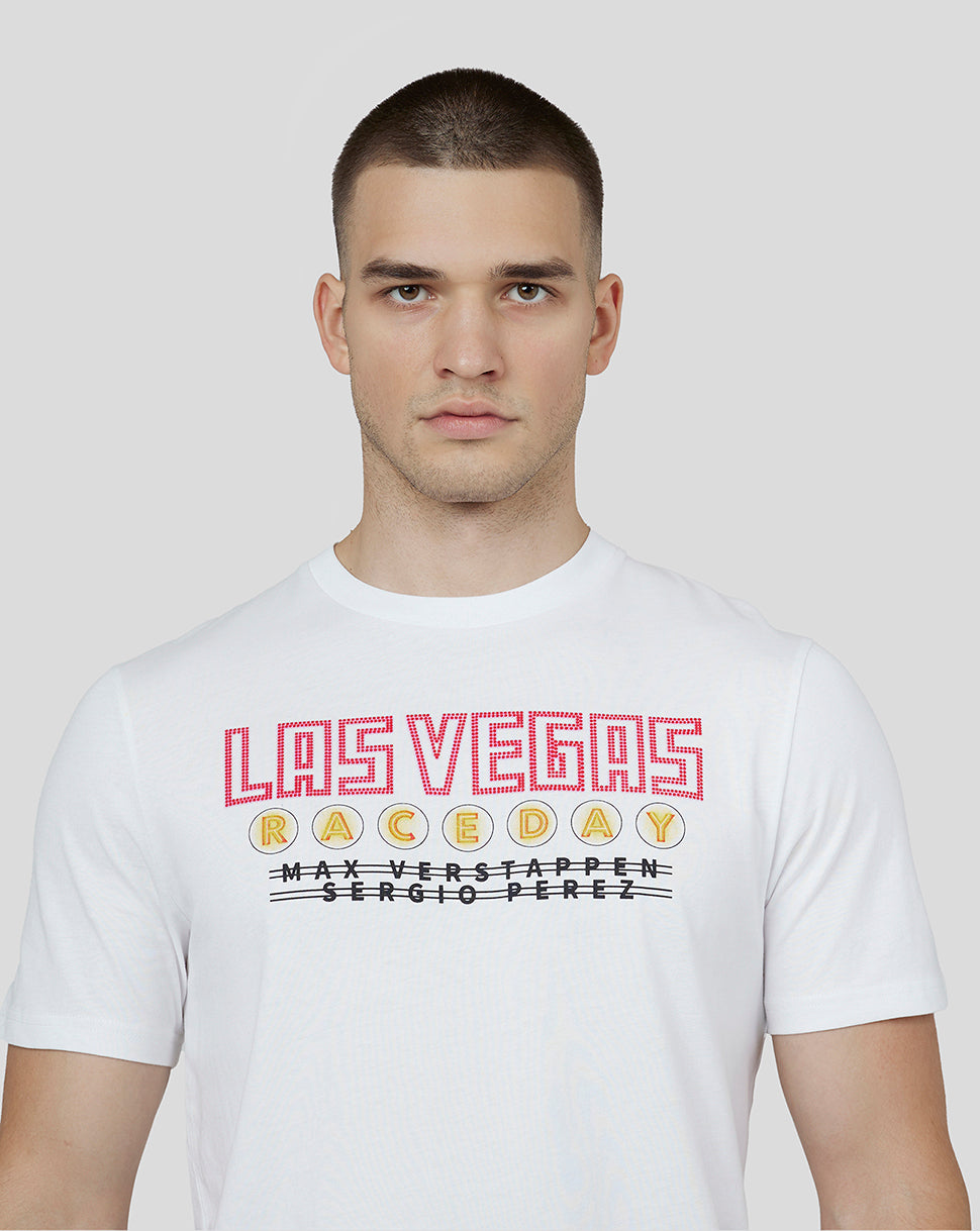 Oracle Red Bull Racing Unisex Kurzarm-T-Shirt Las Vegas – Weiss - Weiss