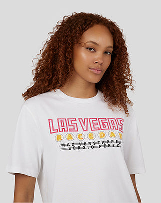 Oracle Red Bull Racing Unisex Kurzarm-T-Shirt Las Vegas – Weiss - Weiss