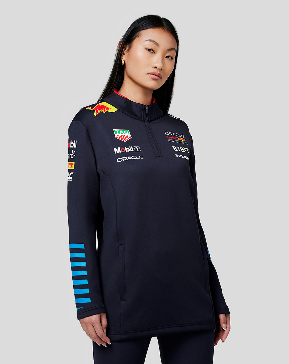 Oracle Red Bull Racing Unisex Official Teamline 1/4-Zip-Midlayer – Night Sky - Night Sky
