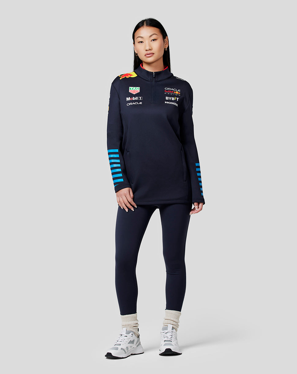 Oracle Red Bull Racing Unisex Official Teamline 1/4-Zip-Midlayer – Night Sky - Night Sky