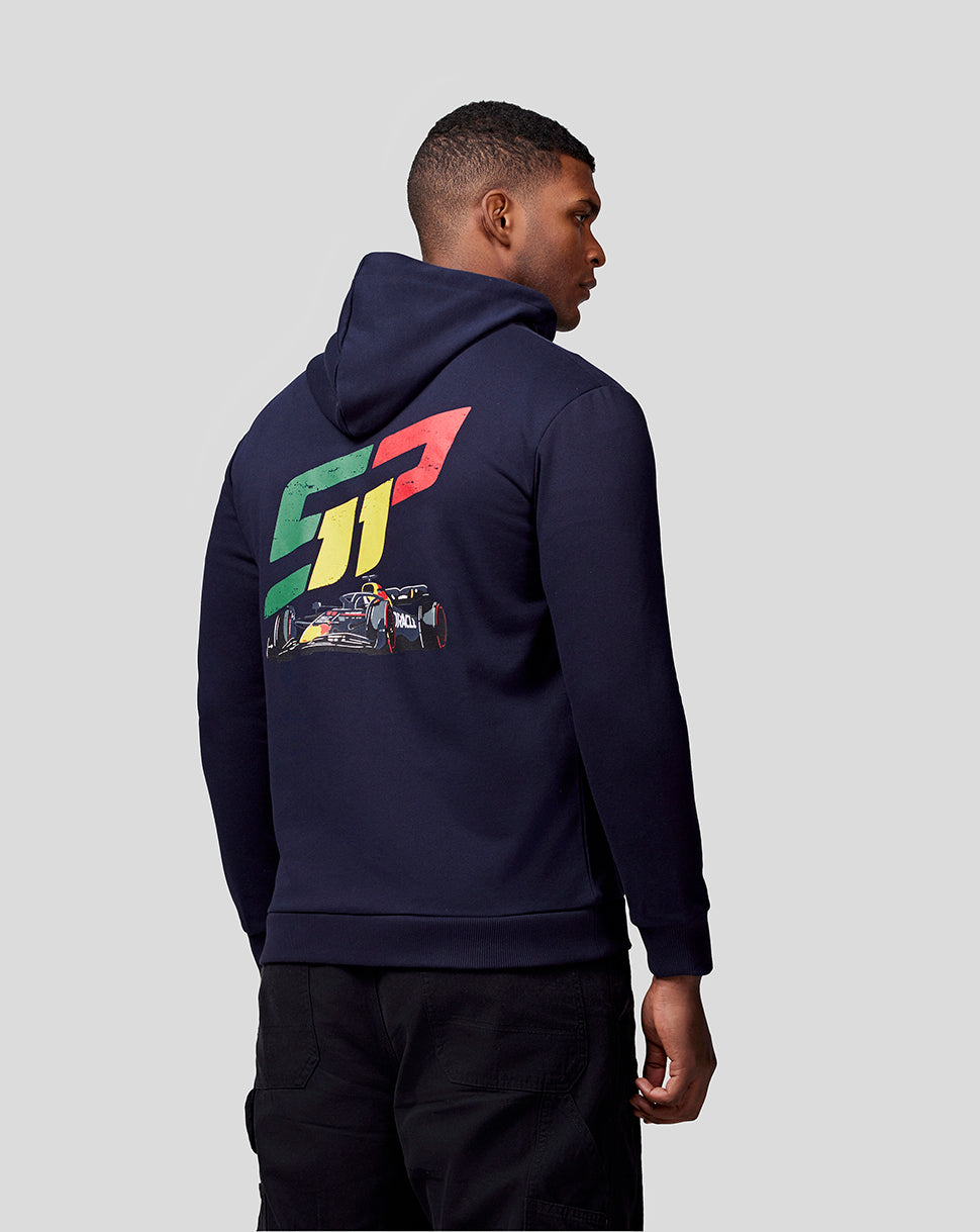 Sudadera con capucha Oracle Red Bull Racing Unisex Checo Race Car Zip – Cielo nocturno - Night Sky