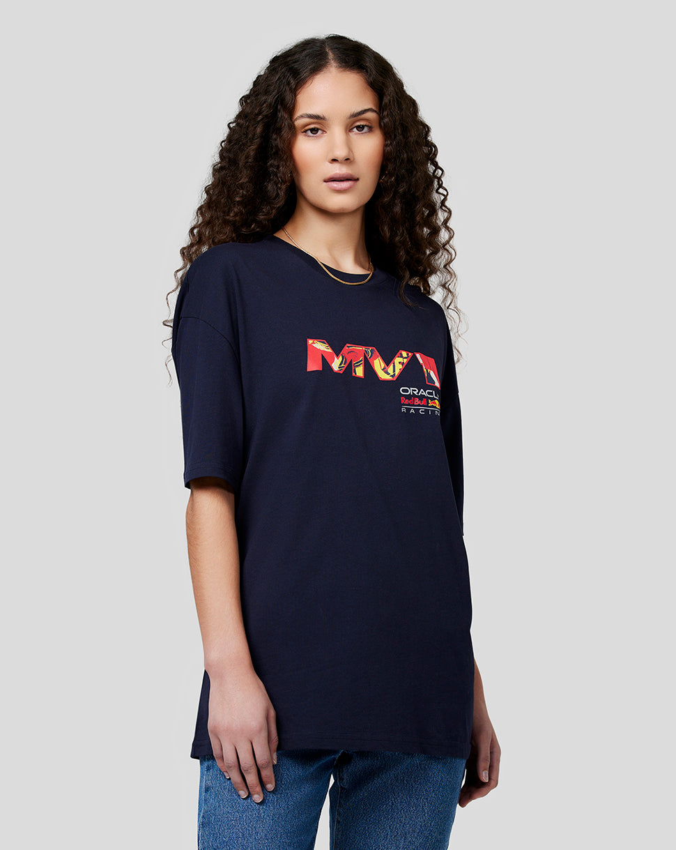 Oracle Red Bull Racing Unisex Max Pop Art Oversized T-shirt – Nachthemel - Night Sky
