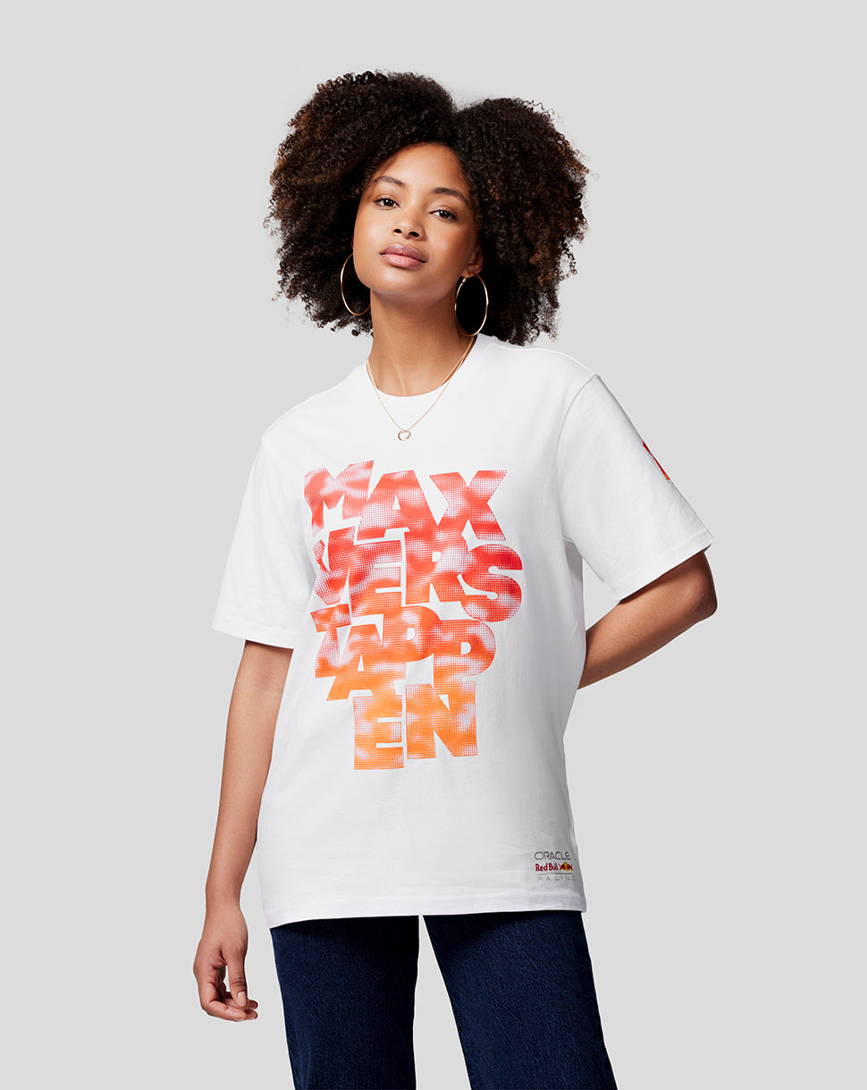 Oracle Red Bull Racing Unisex Max Expression Tee - Bright White - Bright White