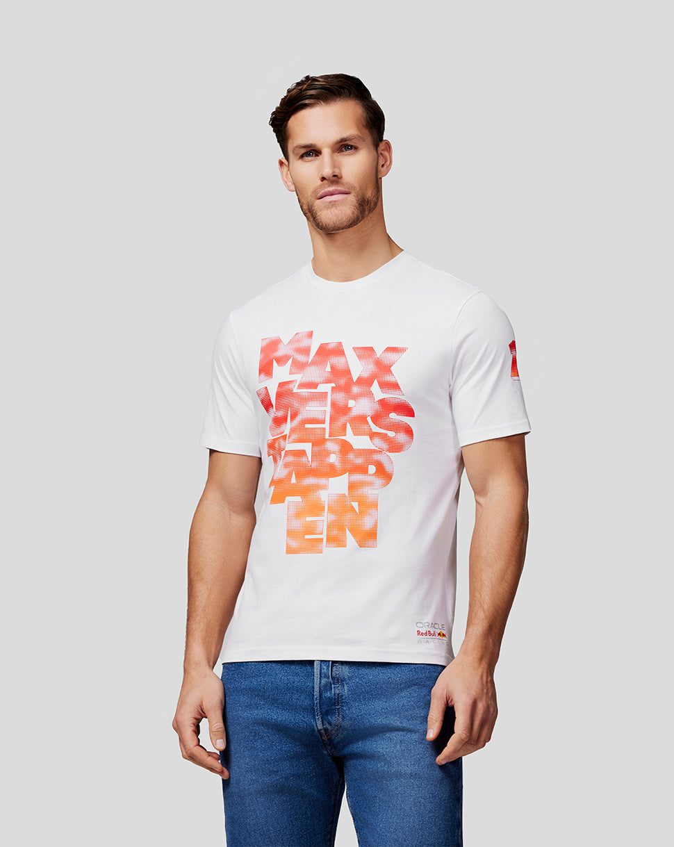 Oracle Red Bull Racing Unisex Max Expression Tee - Bright White - Bright White