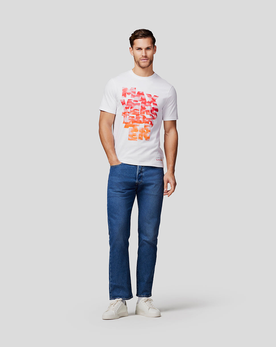 Oracle Red Bull Racing Unisex Max Expression Tee - Bright White - Bright White