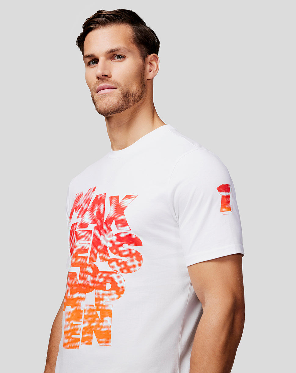 Oracle Red Bull Racing Unisex Max Expression Tee - Bright White - Bright White