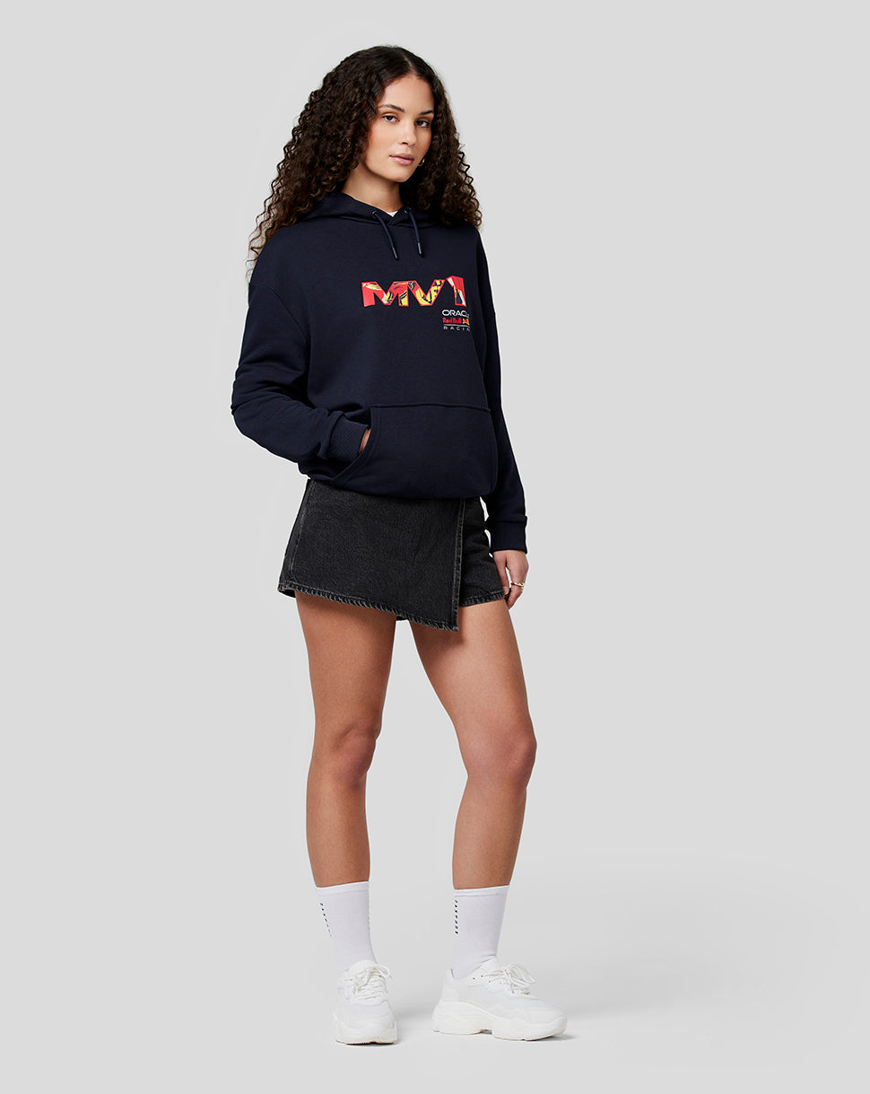 Oracle Red Bull Racing Unisex Max Pop Art Oversized Hoodie – Nachthimmel - Night Sky
