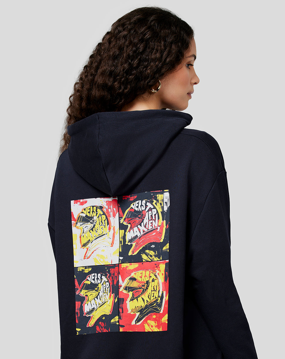 Oracle Red Bull Racing Unisex Max Pop Art Oversized Hoodie – Nachthimmel - Night Sky