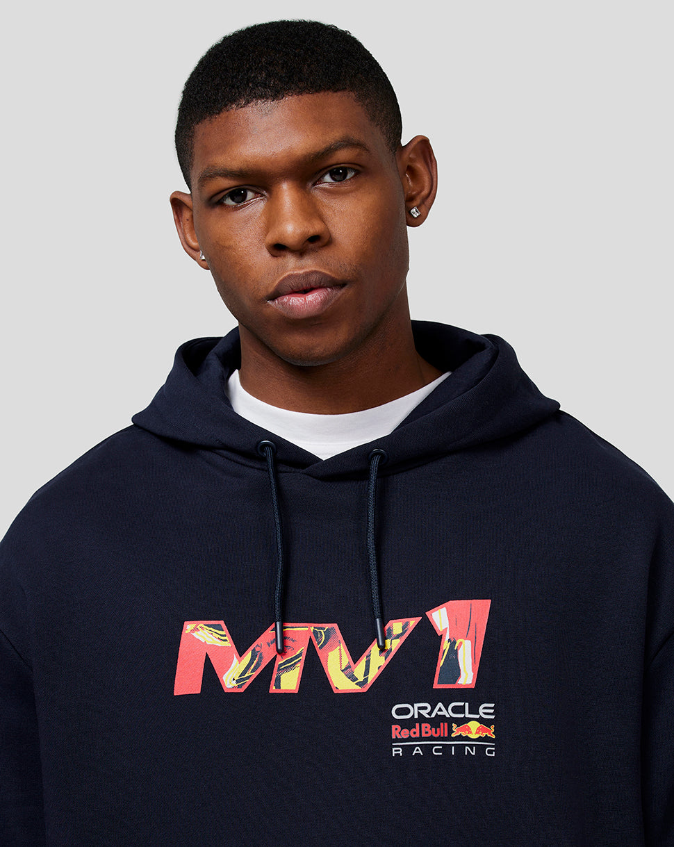 Oracle Red Bull Racing Unisex Max Pop Art Oversized Hoodie – Nachthimmel - Night Sky