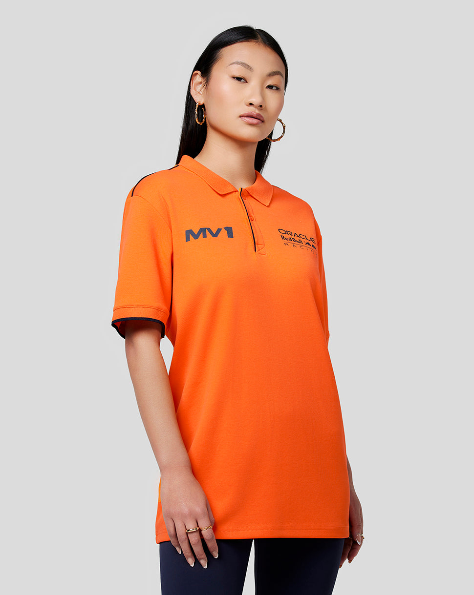 Oracle Red Bull Racing Unisex Max Polo Shirt - Exotic Orange - Exotic Orange