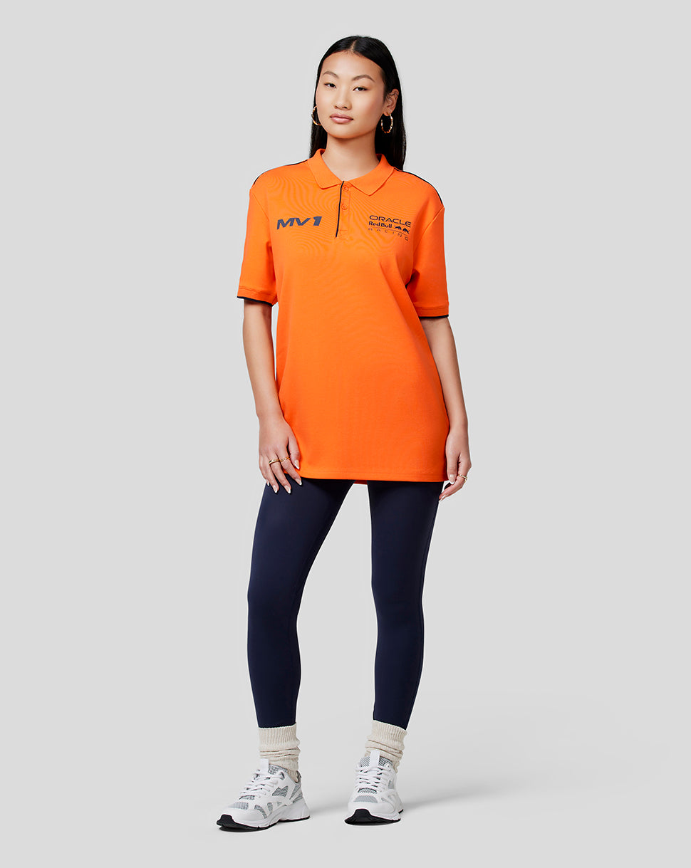 Oracle Red Bull Racing Unisex Max Polo Shirt - Exotic Orange - Exotic Orange