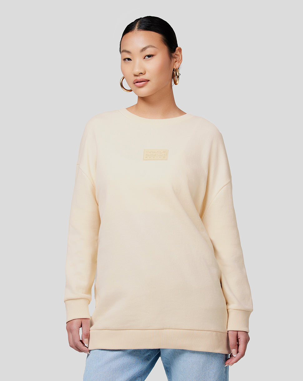 Oracle Red Bull Racing Unisex Tonal Oversized Rundhals – Ecru - Ecru