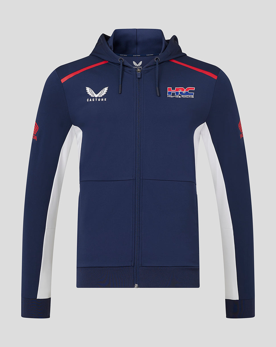 Unisex Honda Hrc Zip Up Hoodie - Black Iris