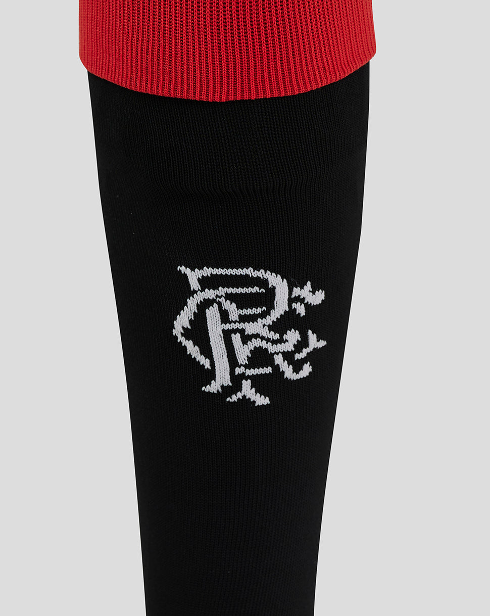 Calcetín Rangers FC Junior 24/25 Local - Negro/Rojo