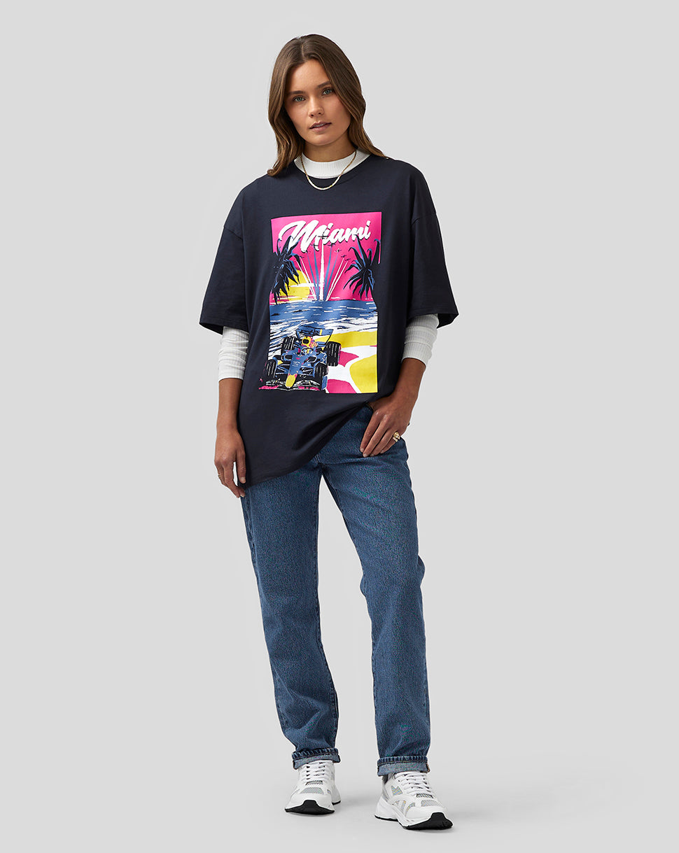 Oracle Red Bull Racing Unisex Miami Short Sleeve Oversized T-Shirt