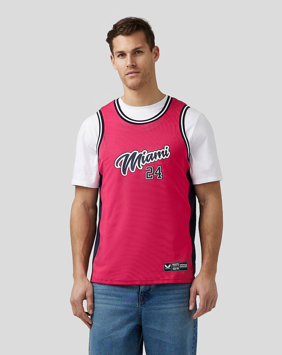 Oracle Red Bull Racing Unisex Miami Basketball Jersey - Beetroot Purple