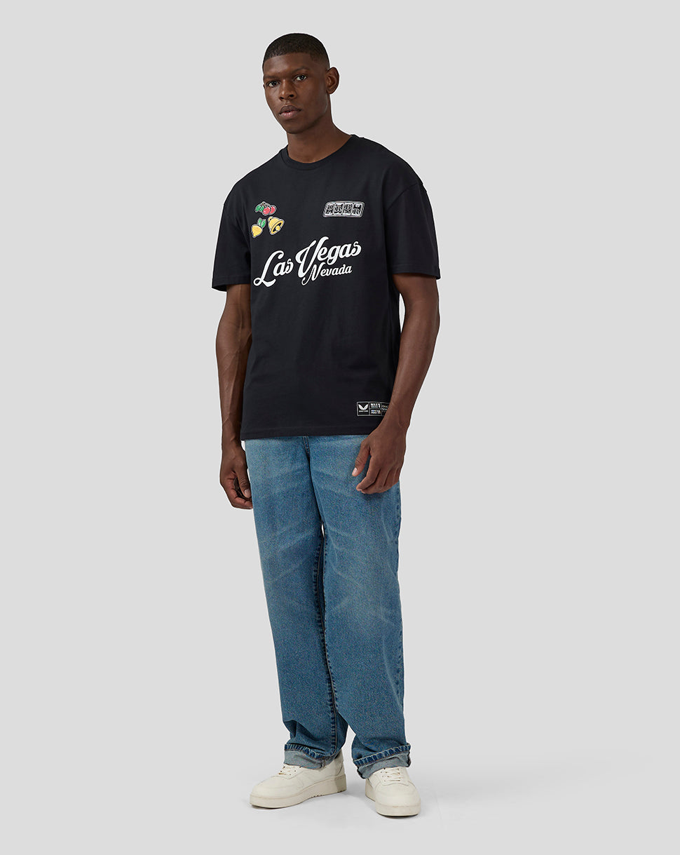 Oracle Red Bull Racing Unisex Las Vegas Kurzarm-T-Shirt - Caviar Black