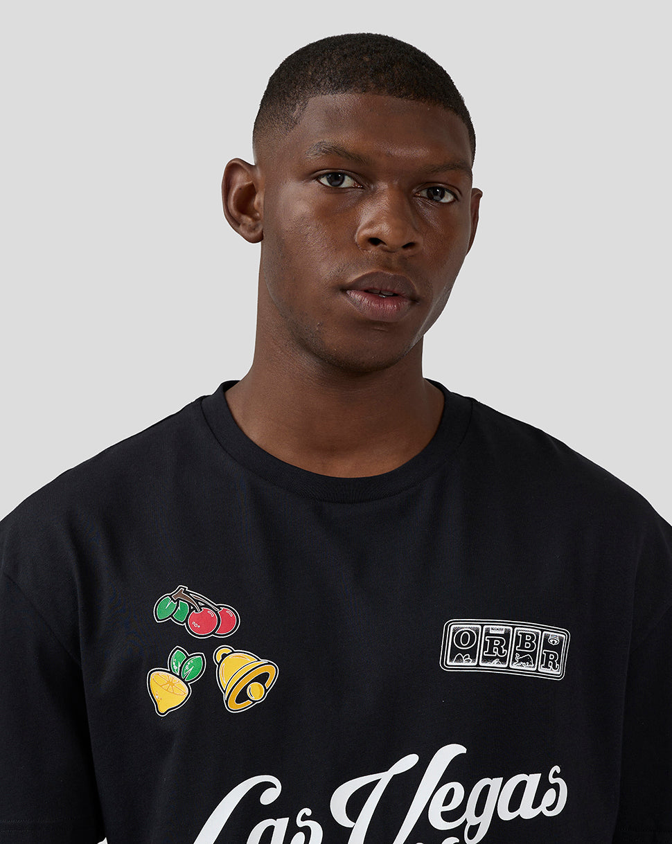 Oracle Red Bull Racing Unisex Las Vegas Kurzarm-T-Shirt - Caviar Black