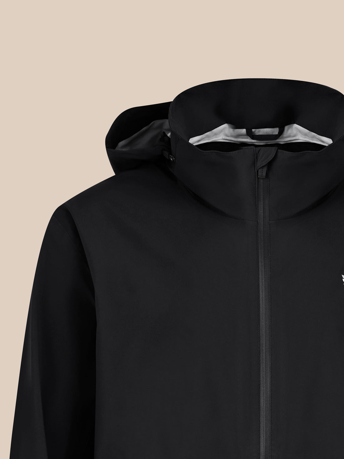 Unisex waterdichte jas – zwart - Zwart