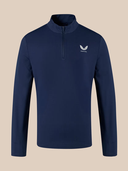 Unisex 1/4 Zip Top - Navy