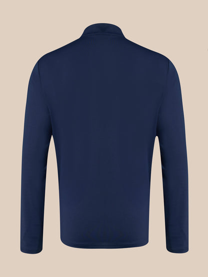 Unisex 1/4 Zip Top - Navy