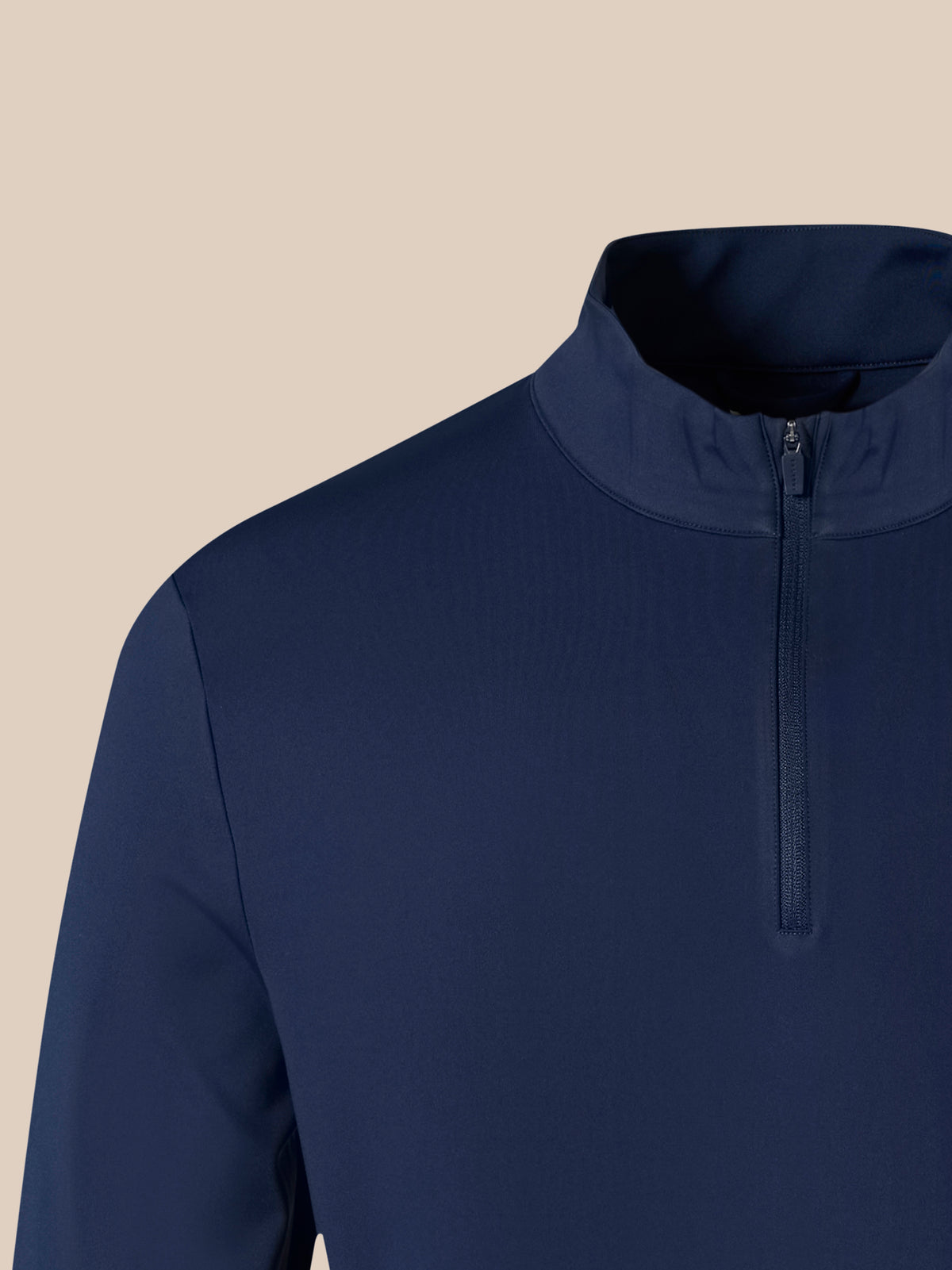 Unisex 1/4-Zip-Oberteil – Marineblau - Marineblau
