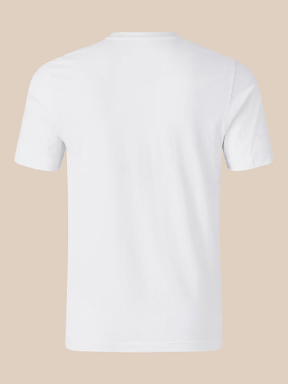Unisex Short Sleeve Cotton T-Shirt - Brilliant White