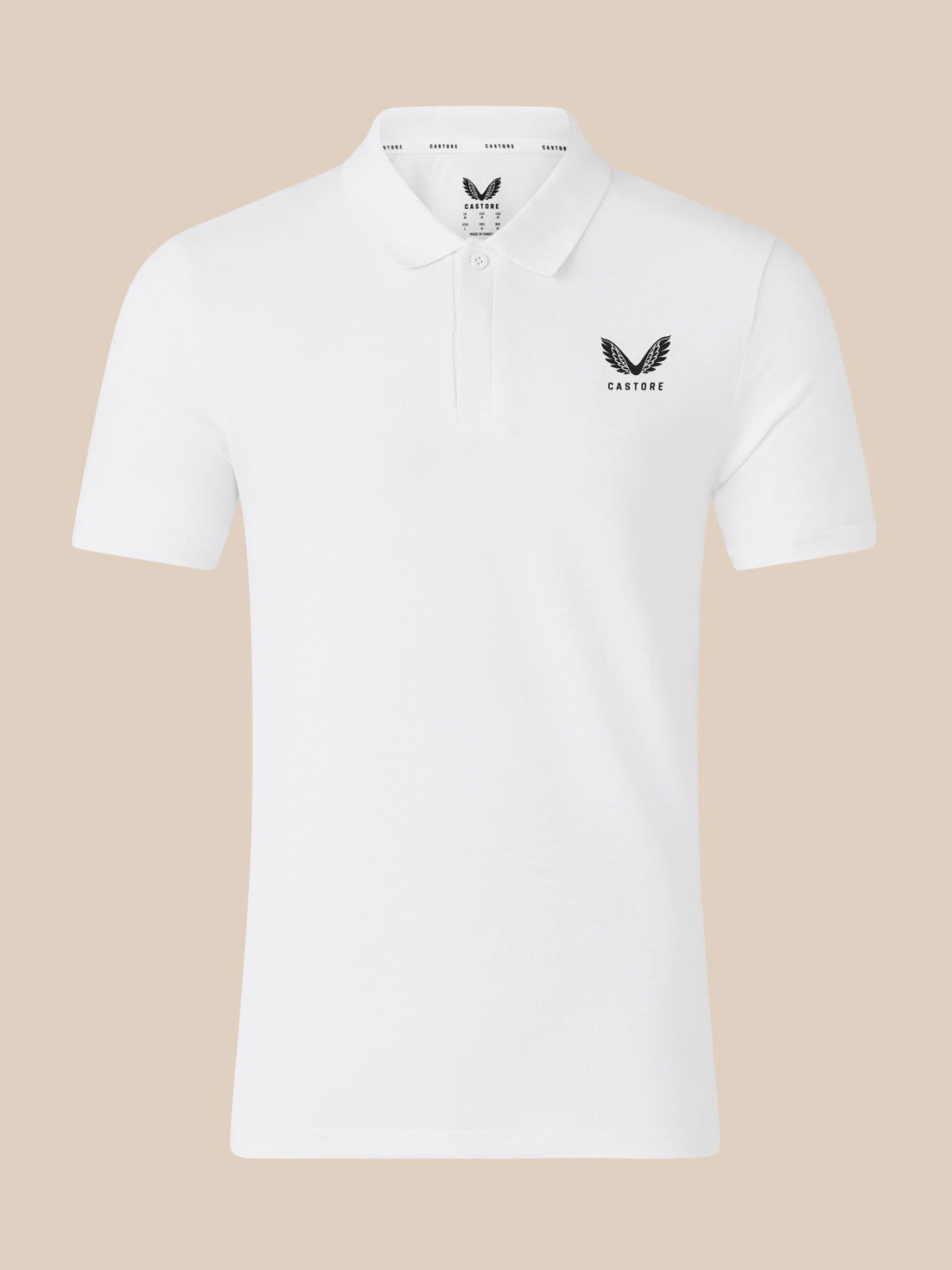 Polo de manga corta de hombre – Blanco - Blanco brillante