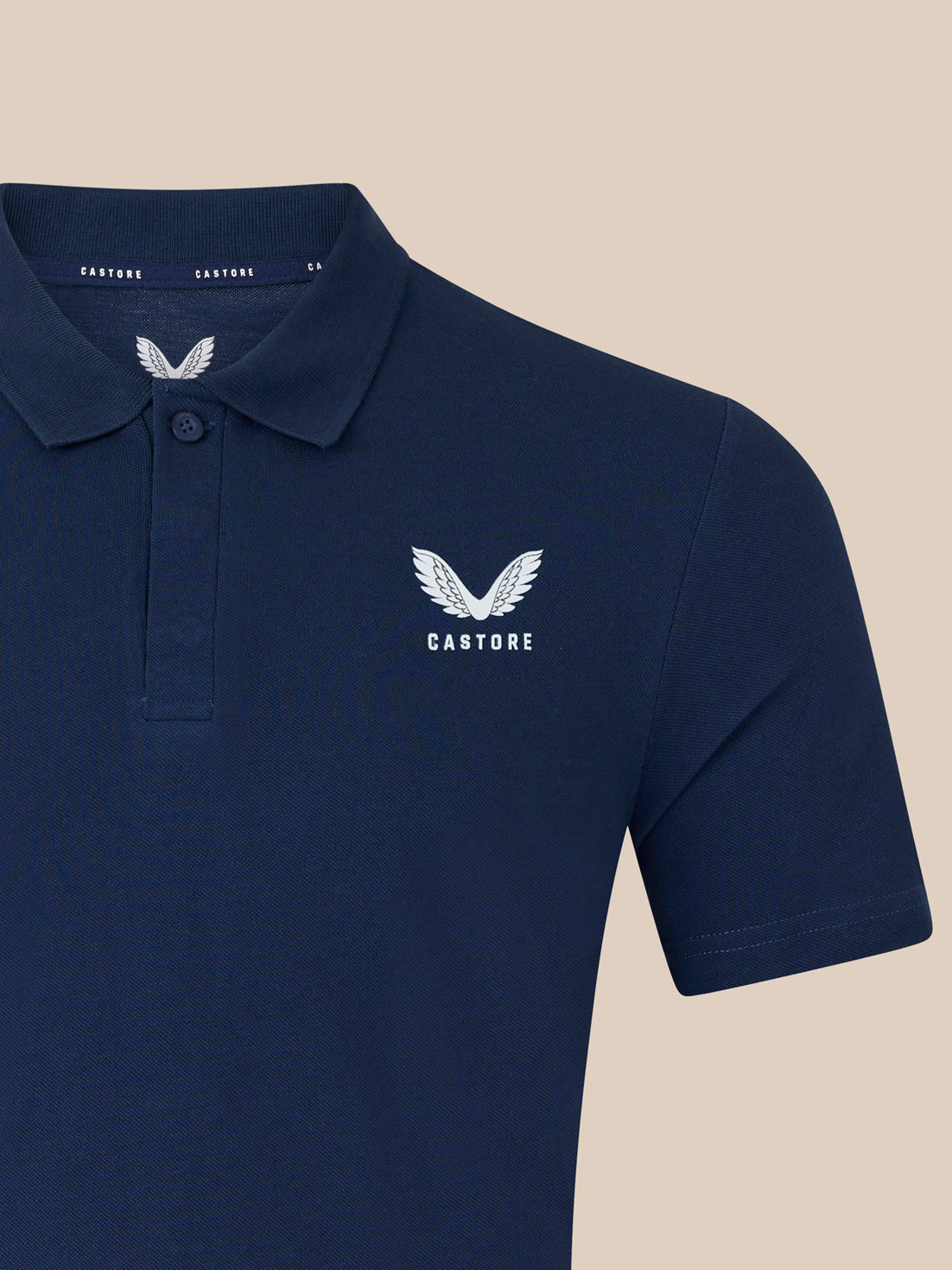 Unisex Short Sleeve Cotton Polo - Navy - Navy