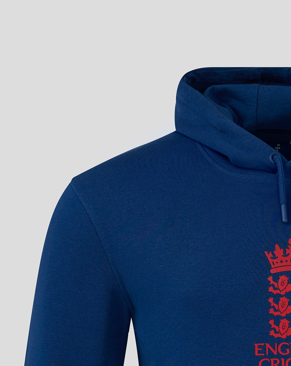 England Cricket Unisex 24/25 Core Overhead Hoodie - Navy