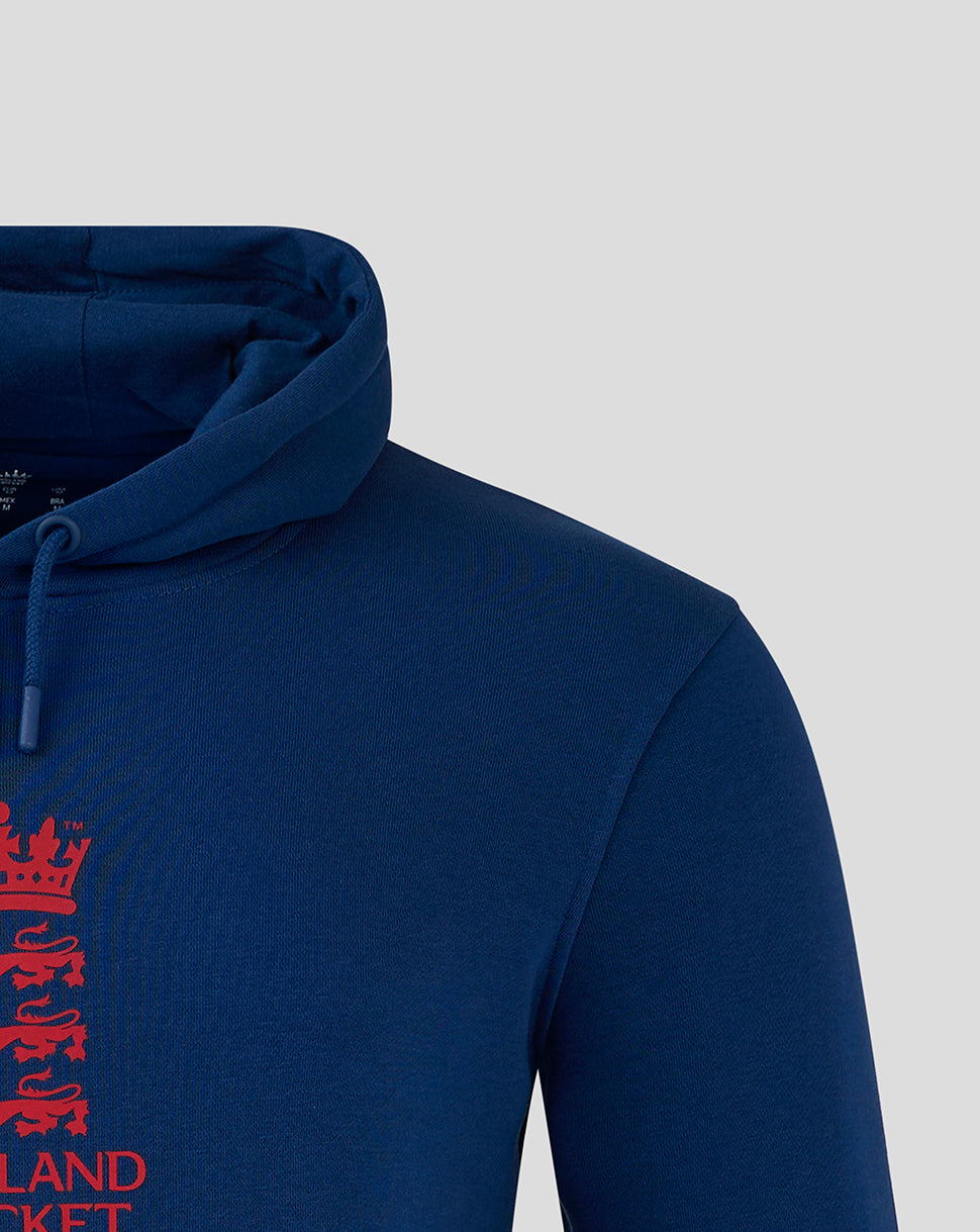 England Cricket Unisex 24/25 Core Overhead Hoodie - Navy